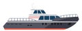 Speedboat icon. Motor ship. Marine travel vessel