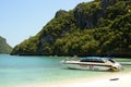 A speedboat in Mae Koh island. Mu Ko Ang Thong National Park. Surat Thani province. Thailand