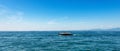 Speedboat in Motion on Lake Garda - Lago di Garda Italy Royalty Free Stock Photo