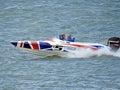 Speedboat racing Royalty Free Stock Photo