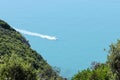 Speedboat at sea Royalty Free Stock Photo