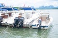 Speedboat is waiting customers for going to dive Royalty Free Stock Photo