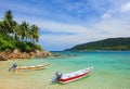 Speedboats on the beach