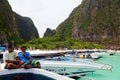 Speedboats near Maya Bay, Thailand