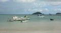 Speedboats on the sea in Phan rang, Vietnam