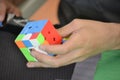 Speedcubing competition in the city of Madrid, in Spain