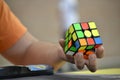 Speedcubing competition in the city of Madrid, in Spain