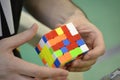 Speedcubing competition in the city of Madrid, in Spain