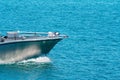 Speeding Boat Close Up Of Bow Royalty Free Stock Photo