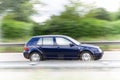 Speeding car Royalty Free Stock Photo