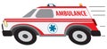 Speeding Cartoon Ambulance