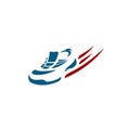 Sneaker logo Royalty Free Stock Photo