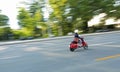 Speeding scooter