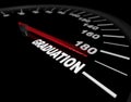 Speeding Toward Graduation - Speedometer Royalty Free Stock Photo