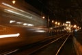 Speeding tram Royalty Free Stock Photo