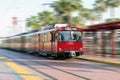 Speeding Trolley Royalty Free Stock Photo