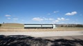 Speeding truck on freeway in country town between Sydney and melbourne NSW Australia Royalty Free Stock Photo