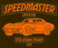 Speedmaster Muscle Car Full Engine Power 1969