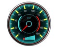 set of speedometers for dashboard analog device for speed. car interior speedometer control. futuristic speedometer car. Royalty Free Stock Photo
