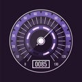Speedometer auto control panel design