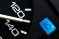 Speedometer with beam light control Royalty Free Stock Photo