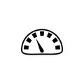 Speedometer, Car Speed Meter Flat Vector Icon Royalty Free Stock Photo