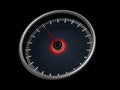 Speedometer on dark background Royalty Free Stock Photo