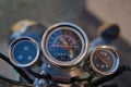 speedometer display moped Royalty Free Stock Photo