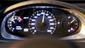 Speedometer fast car speed dashboard accelerate. 3D grid close angle. 4k. 3d animation rendering