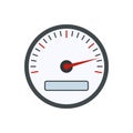 Speedometer flat icon