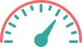 Speedometer Gauge Dial Measurement Performance Meter Level Indicator Vector Icon Royalty Free Stock Photo