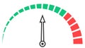 Speedometer gauge fuel, accelerate meter scale, measurement speed performance stress