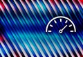 Speedometer gauge icon colorful bright motion background illustration