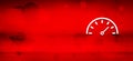 Speedometer gauge icon motion art abstract red banner illustration Royalty Free Stock Photo