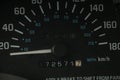 speedometer gauge needle handle dashboard numbers mileage mph kmph white black 211 p