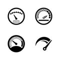 Speedometer, Gauges. Simple Related Vector Icons