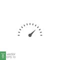 Speedometer icon solid, logo Dashboard indicator, tachometer Royalty Free Stock Photo