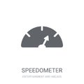 Speedometer icon. Trendy Speedometer logo concept on white background from Entertainment and Arcade collection Royalty Free Stock Photo