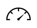 Speedometer icon vector isolated design element. Speed indicator sign. Internet speed. Car speedometer icon. Fast speed sign logo