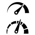 Speedometer Icon vector set. speed illustration sign collection. fast symbol. download logo. Royalty Free Stock Photo