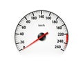 Speedometer isolated on white background Royalty Free Stock Photo