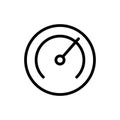 Speedometer line icon