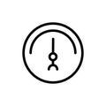 Speedometer line icon Royalty Free Stock Photo