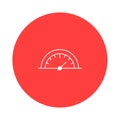 speedometer Line Vector Icon easily modified