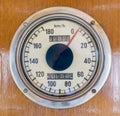 Speedometer in an old train Royalty Free Stock Photo