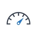Speedometer Precision Measure Icon Royalty Free Stock Photo