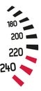 Speedometer racing icon Royalty Free Stock Photo