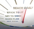 Speedometer - Reaching Your Goal Royalty Free Stock Photo
