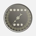 Speedometer in retro style - vector illustration Royalty Free Stock Photo
