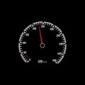 Speedometer, tachometer icon. internet-based vehicle speed indication sign